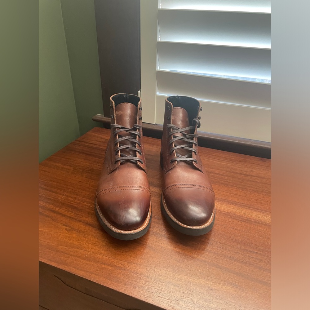 Thursday - Men’s Captain Lace-Up Boots in Brandy size 10.5